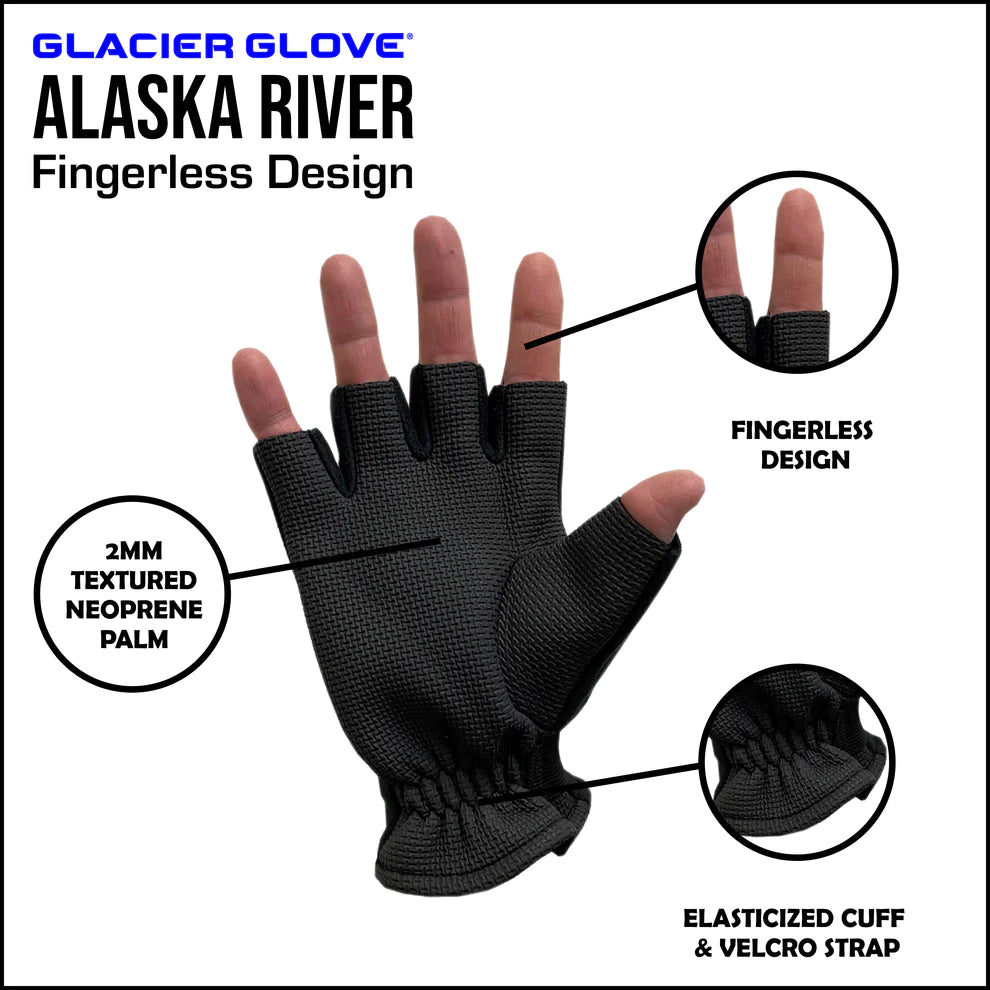 Glacier Glove Alaska River Series - Fingerless