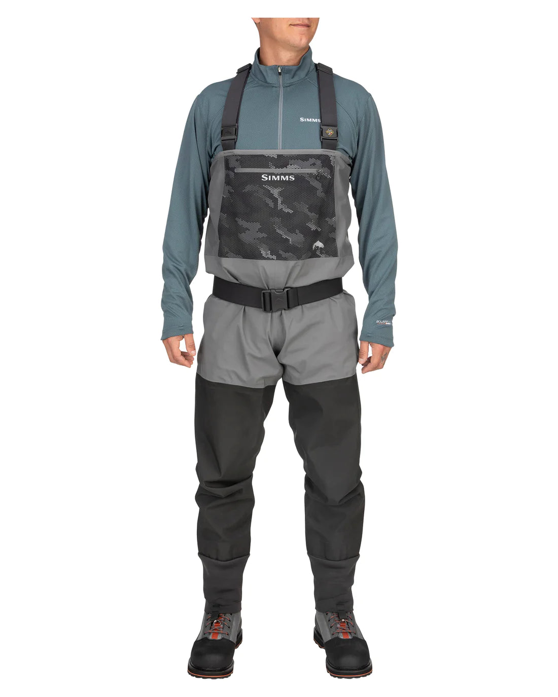 Simms M's Guide Classic Stockingfoot Wader Carbon