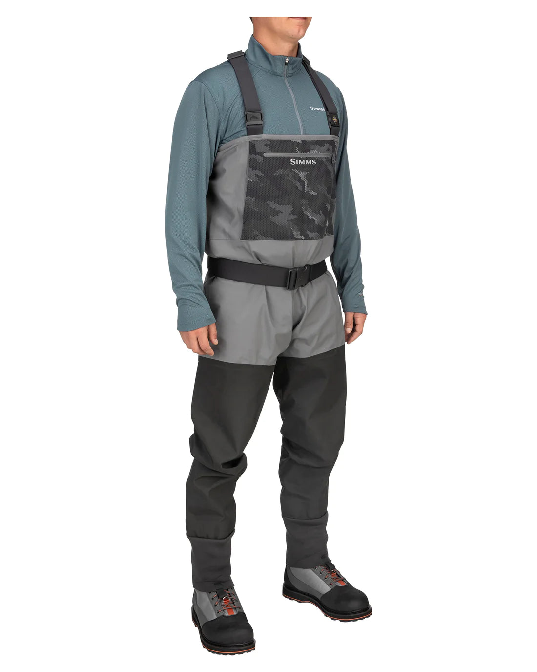 Simms M's Guide Classic Stockingfoot Wader Carbon