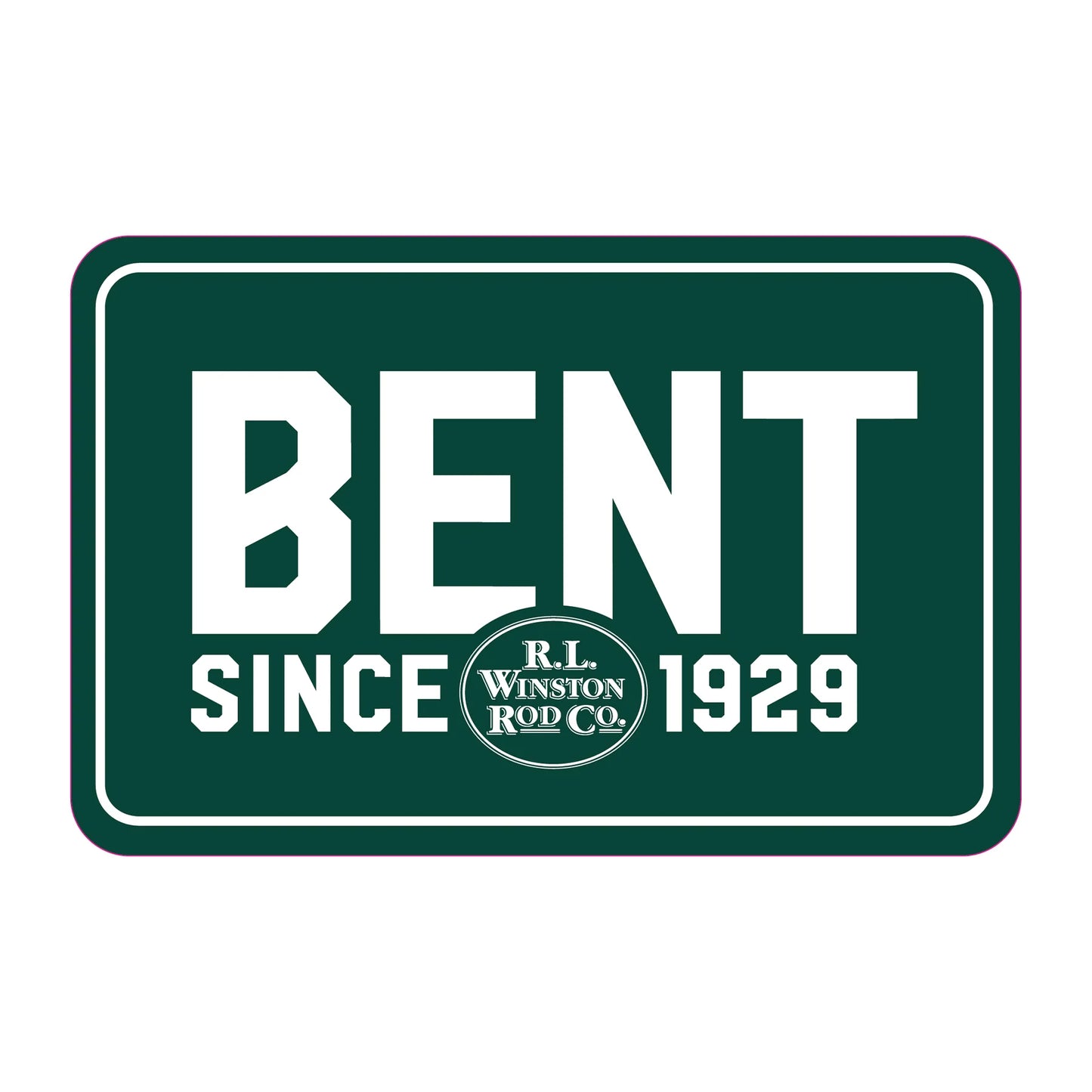 Winston Bent Sticker 3"