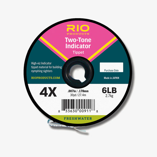 RIO Products 2-Tone Indicator Tippet - Pink/Yellow