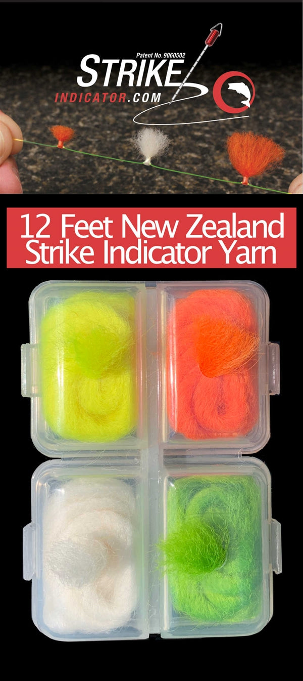 Strike Indicator Yarn -Four Color Wool Dispenser