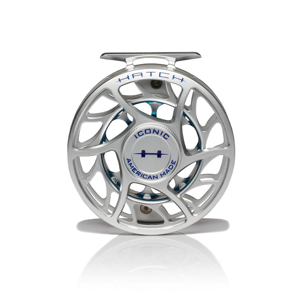Hatch Iconic 7 Plus Mid Arbor Fly Reel GRAY/BLUE