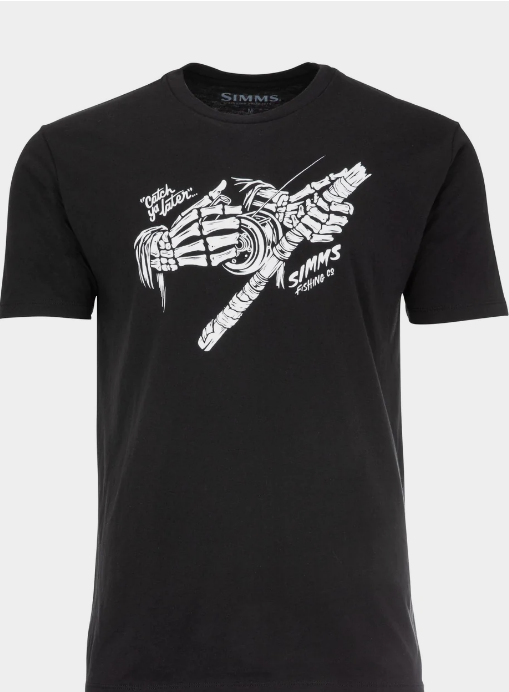 Simms Grim Reeler T-Shirt Black – Los Pinos Fly Shop