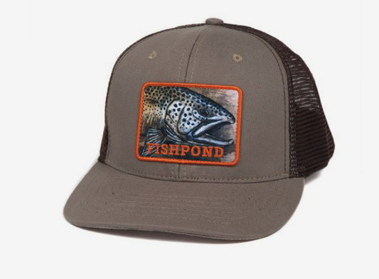 Fishpond Slab Trucker Hat- Sandstone/Brown