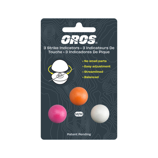 Oros 3-Pack Multi-Color Strike Indicator - MEDIUM
