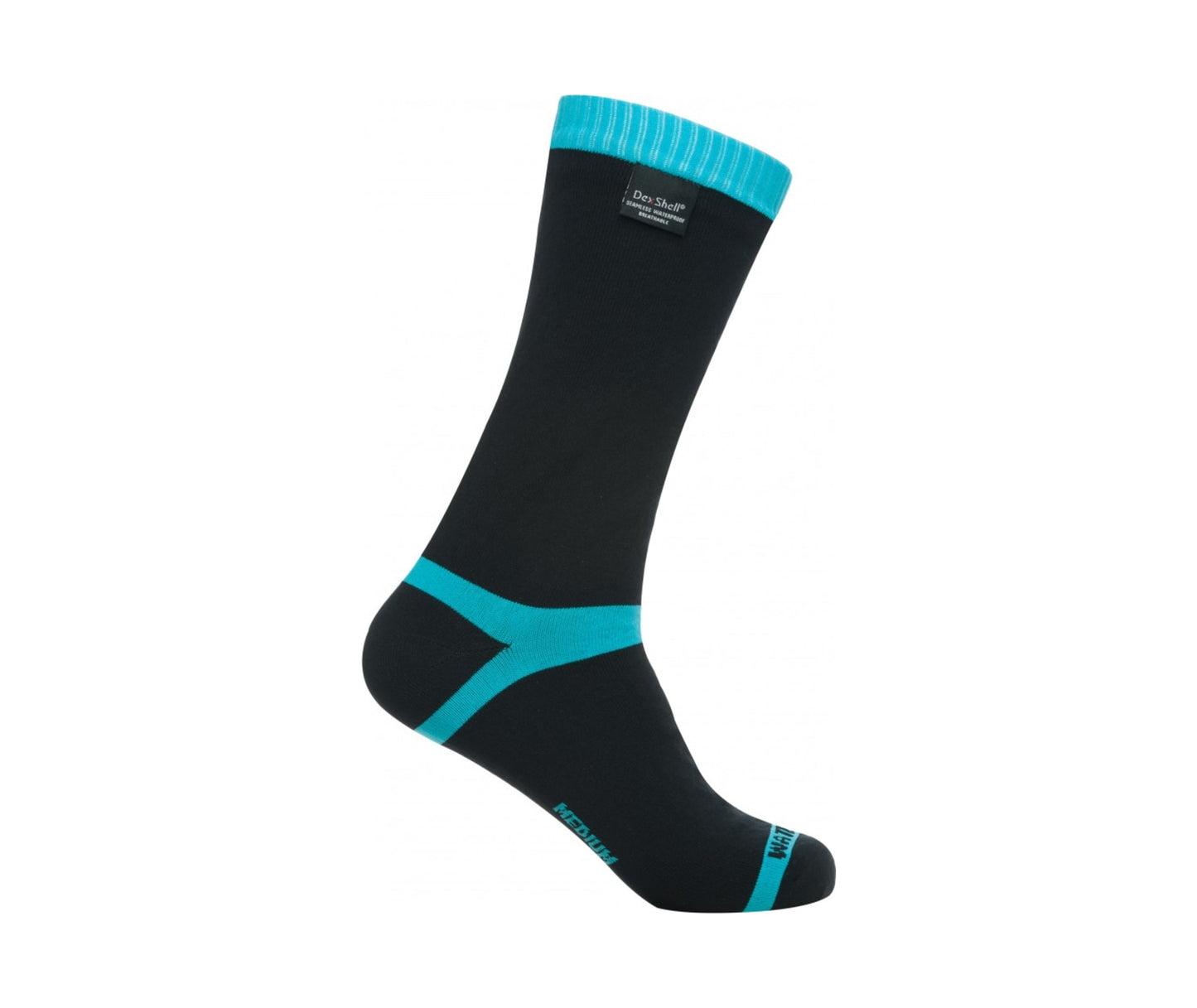 DexShell Coolvent Socks - aqua blue stripe