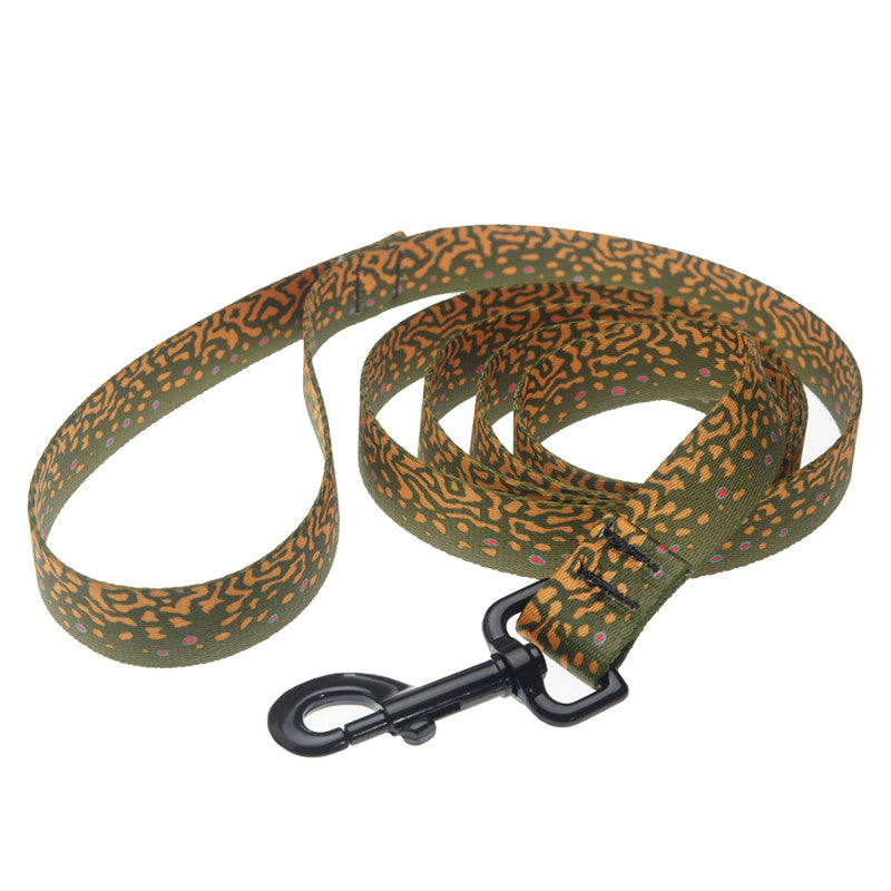 Rep Your Water Brook Trout Skin Dog Leash