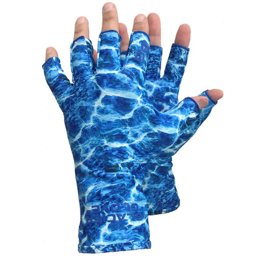 Glacier Glove Abaco Bay Sun Glove - Blue Camo