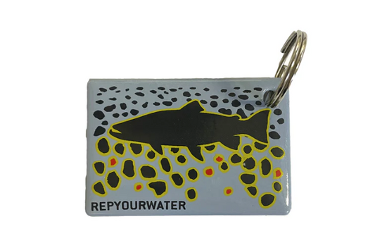 Brown Trout Flank Key Ring