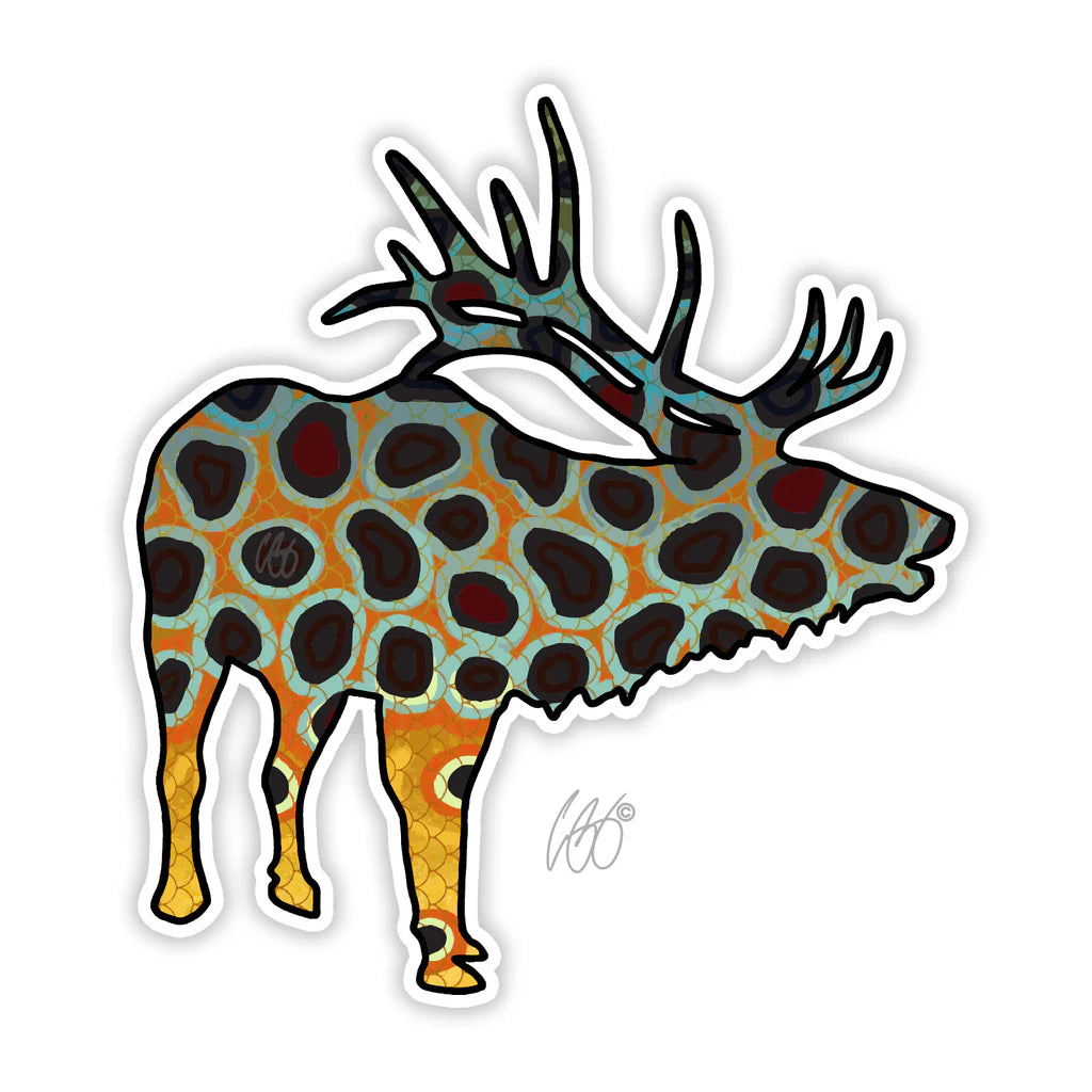 Elk Brown Decal