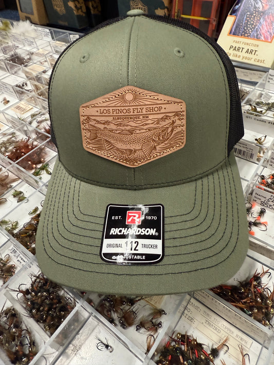 Los Pinos Leather Etched Casey Underwood Patch Hats