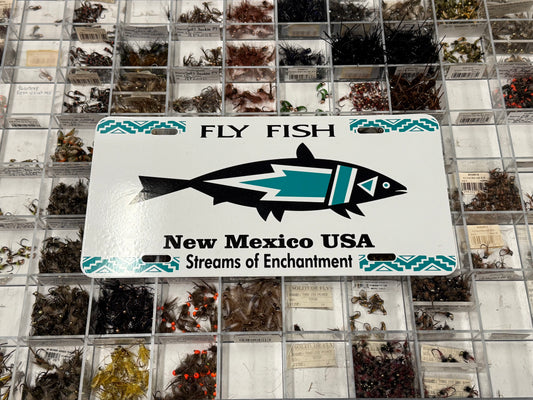 Fly Fish New Mexico License Plate