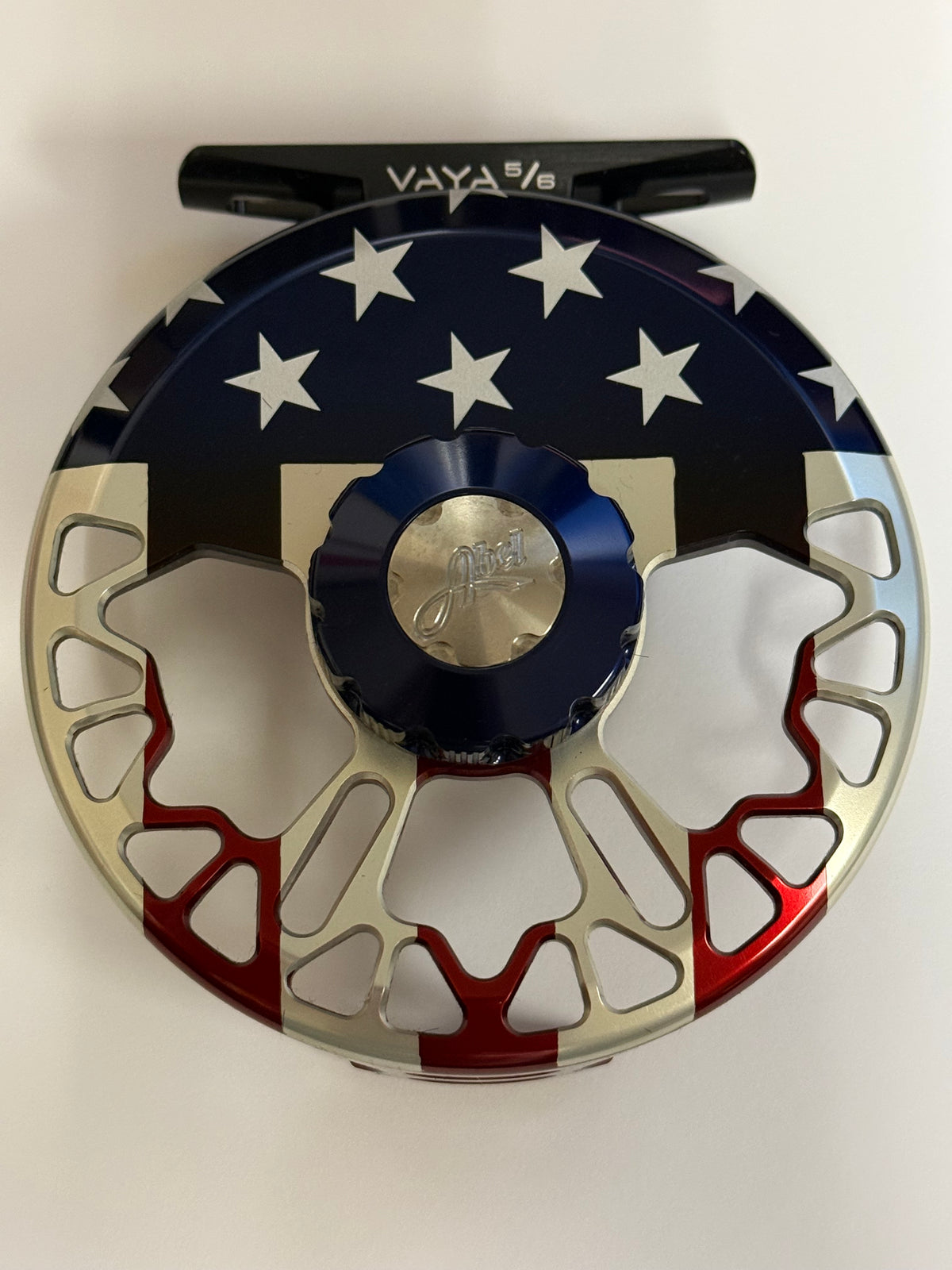 Abel Vaya Ported 5/6 USA Flag Fade - Red Handle