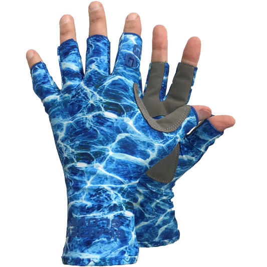 Glacier Glove Islamorada Sun Glove - Blue Camo