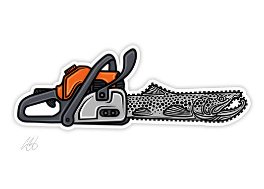Trout Saw Decal