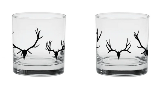 Bucks and Bulls Lowball Glass