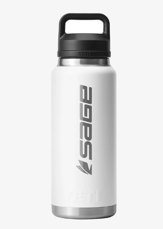 Sage + YETI 36oz Rambler Bottle White