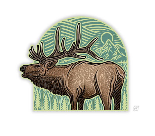 Elk Arch Decal