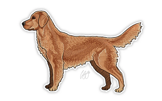 Golden Retriever Decal