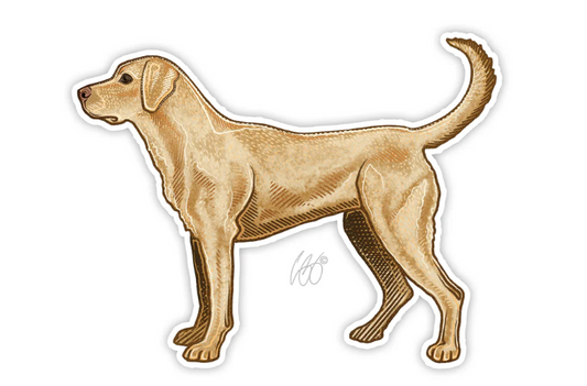 Yellow Lab Decal