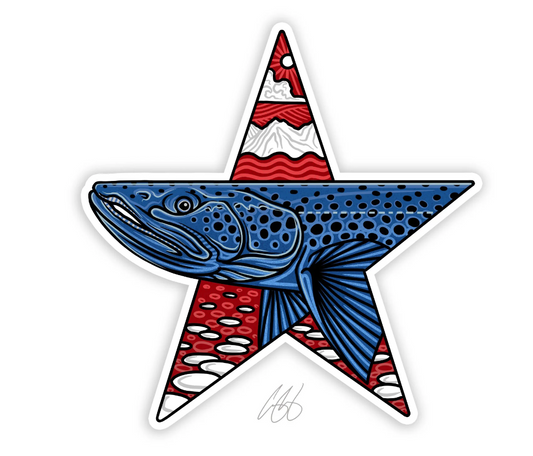 Star Brown Decal