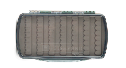 Tacky Pescador Fly Box - Medium - LowPro - Clear - Smoke Grey
