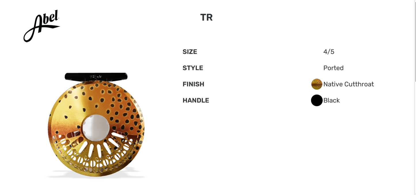 Abel TR 4/5 Ported - Native Cutthroat