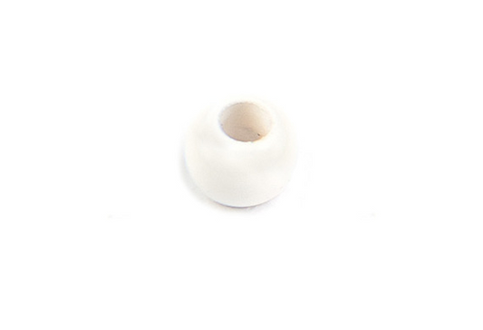 Flourescent White Painted Tungsten Beads