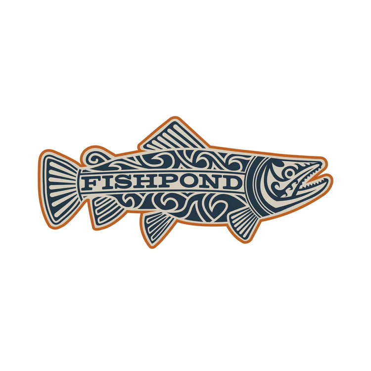 Maori Trout Sticker - 7"