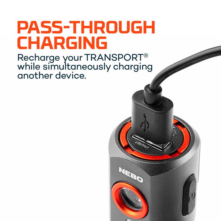 TRANSPORT 400 2-IN-1 CAR CHARGER & FLASHLIGHT