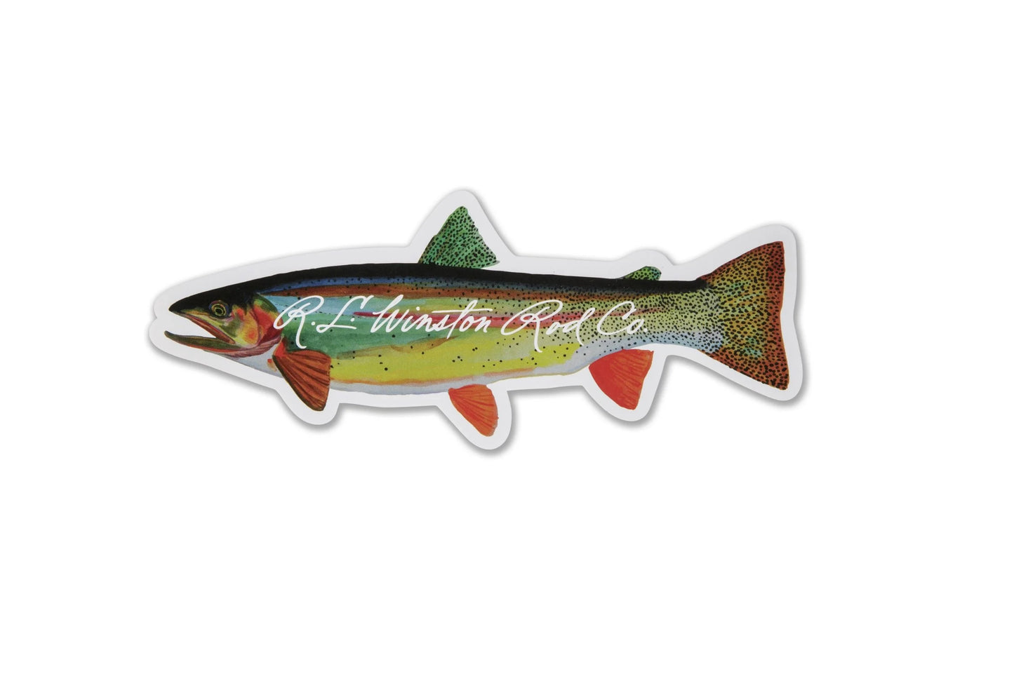 Winston 6" Cutthroat Trout Cooler/Tumbler Sticker