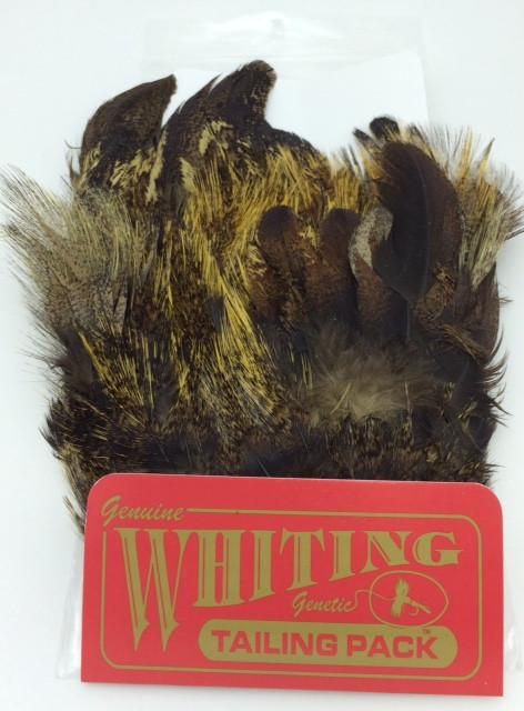Whiting Coq De Leon Mayfly Tailing Pack - Badger dyed Brown
