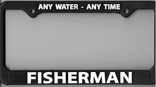 License Plate Frame Any Water Any Time
