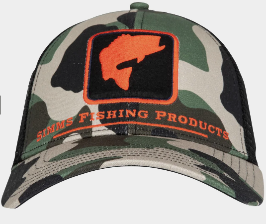 Simms Bass Icon Trucker - Woodland Camo
