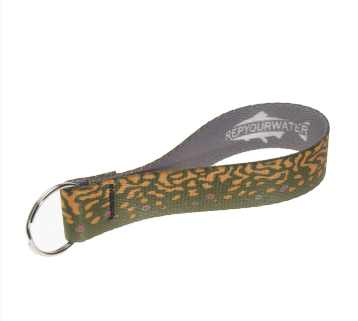 RepYourWater Brook Trout Skin Key Fob
