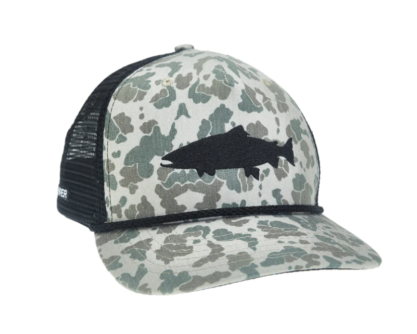 Rep Your Water Camo Trout Retro Eco Twill Hat
