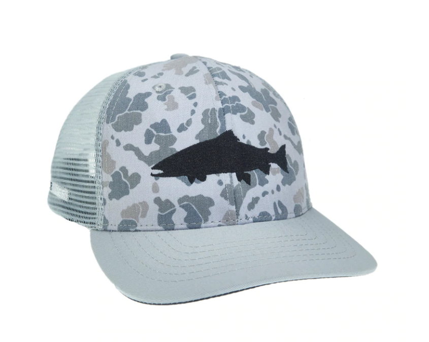 RepYourWater Camo Trout Standard Hat Grey