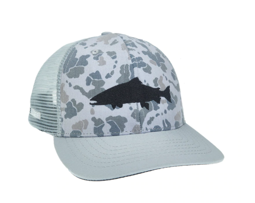 RepYourWater Camo Trout Standard Hat Grey
