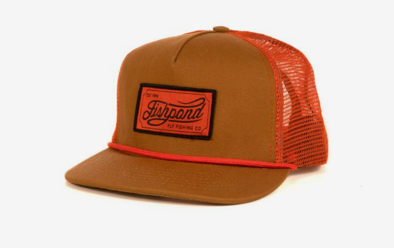 Fishpond Heritage Trucker Hat - Sandbar/Orange
