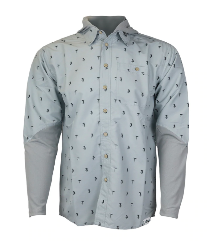 Rep your Water Hybrid Fishing Shirt - Trout Ties
