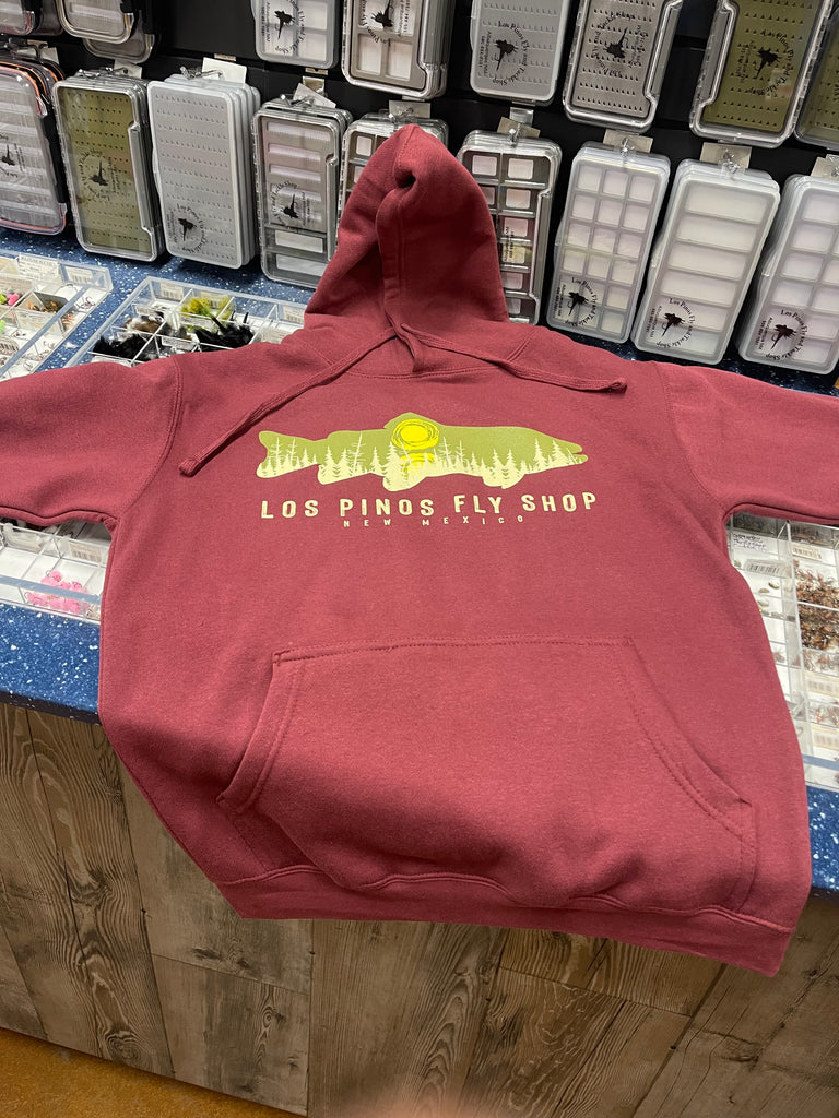Los Pinos Benchmark Hoody - Retro Moon - Oxblood
