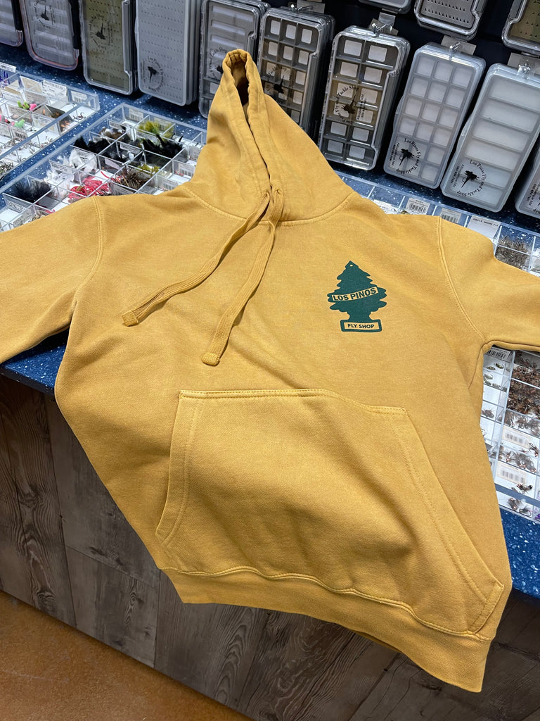 Los Pinos Pigment Dyed Hoody - Pine Tree - Autumn Blaze

