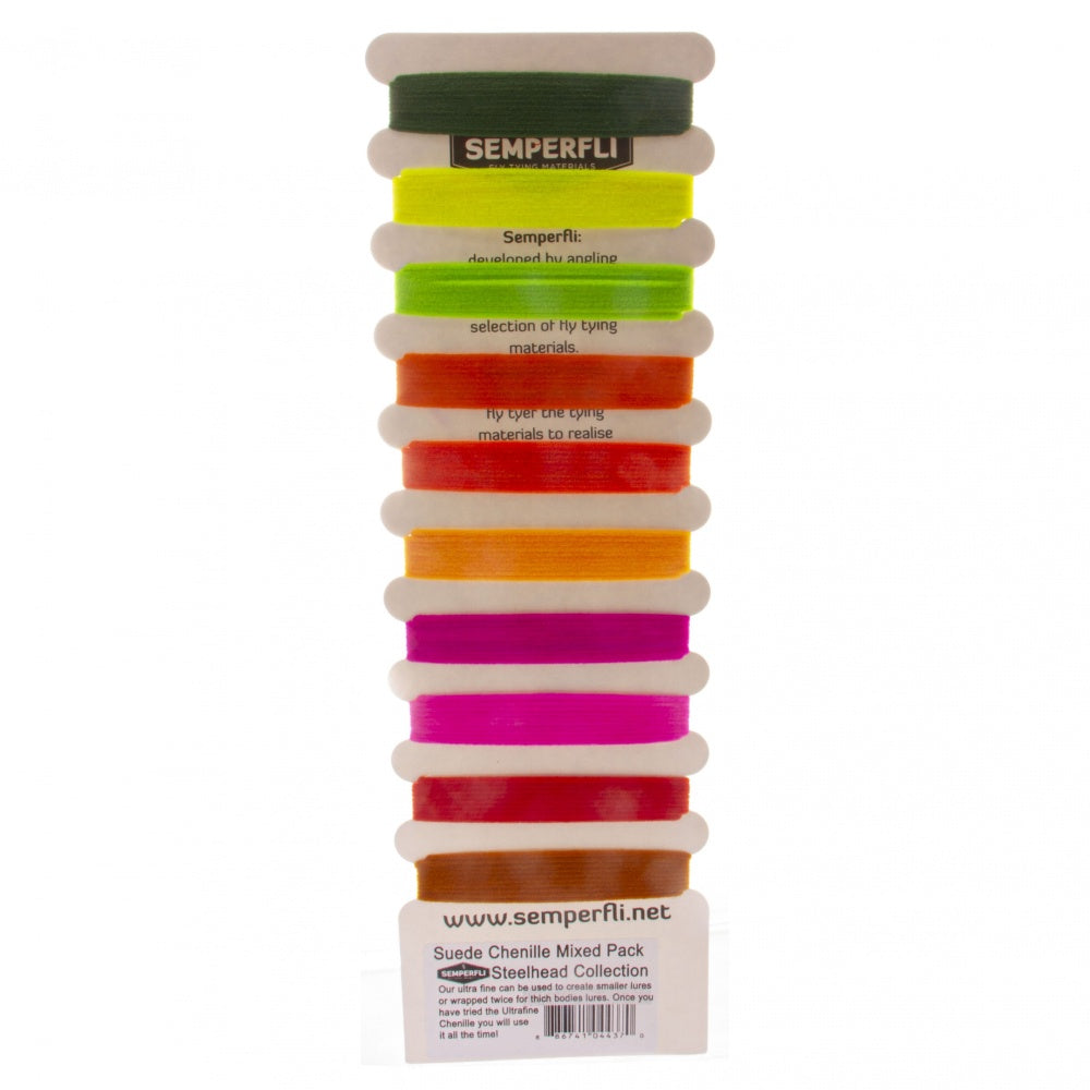 SemperFli Suede Chenille Mixed Pack Steelhead Collection
