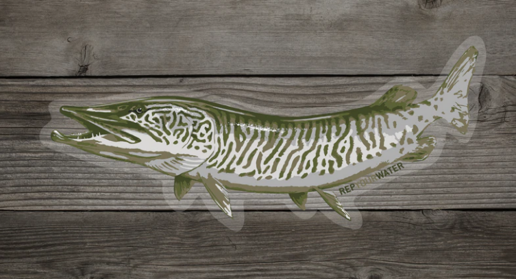 Rep Your Water Artist Reserve Musky Sticker
