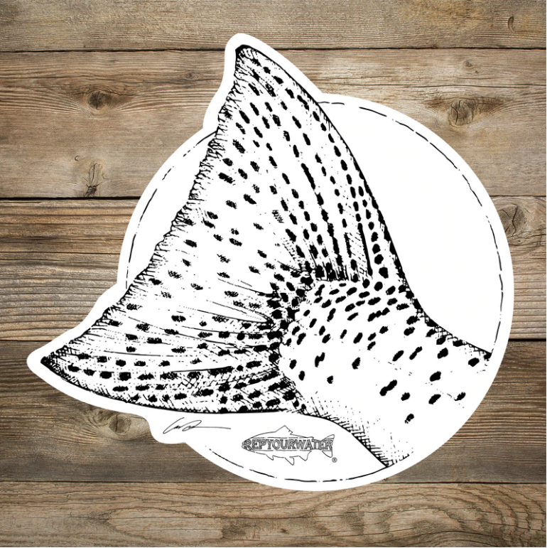 Rep Your Water Rainbow Tail Sticker
