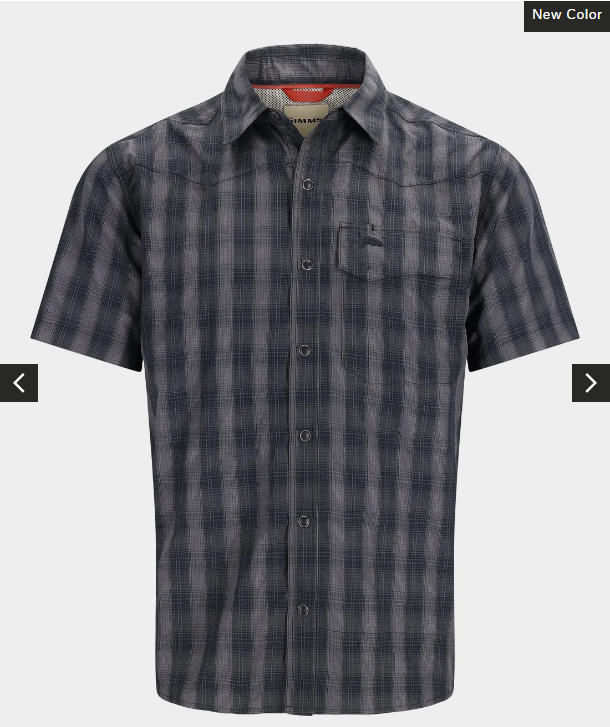 Simms M's Big Sky SS Shirt - Black