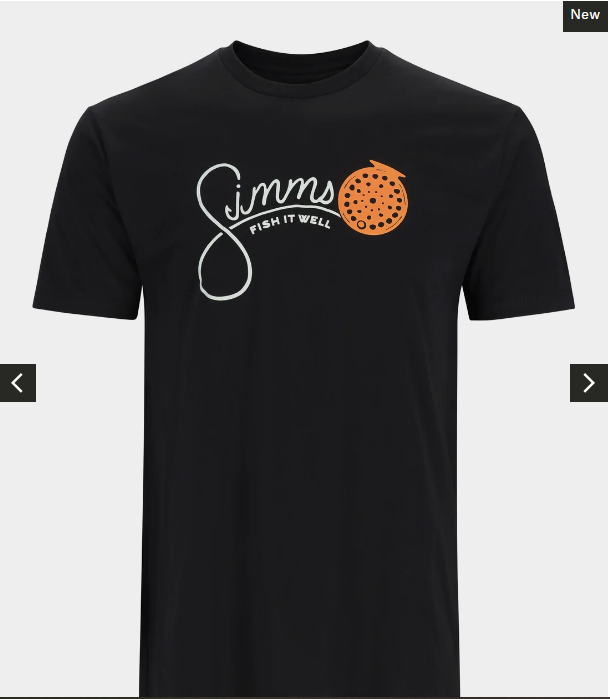 Simms M's Reel T-Shirt Black