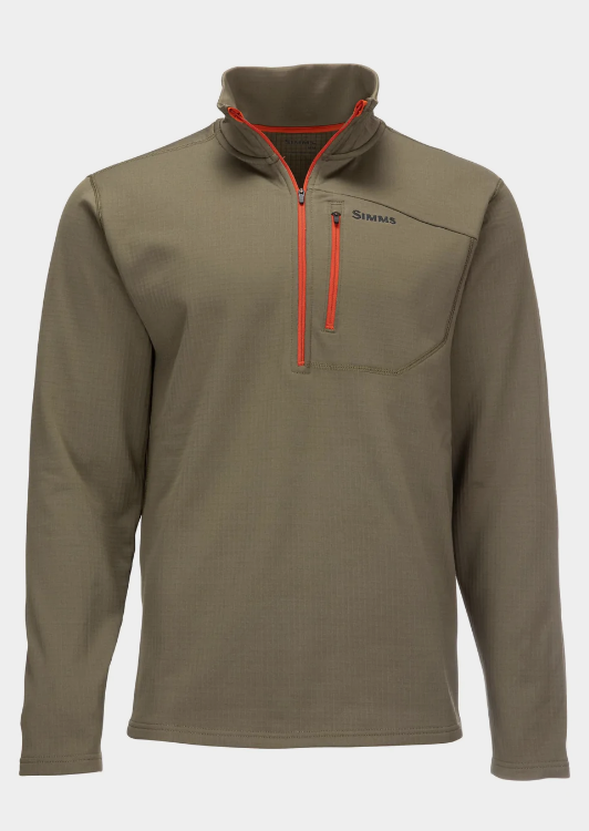 Simms M's Thermal 1/4 Zip Top Dark Stone
