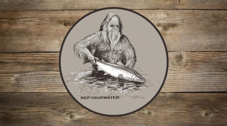 Rep Your Water Squatch and Release Sticker